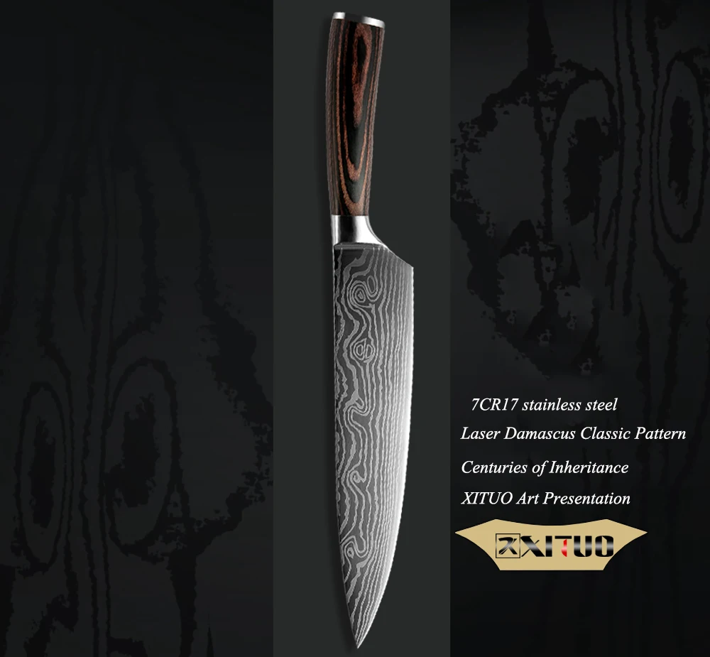 Кухонные ножи XITUO шеф повара острый резак Мясницкий полезный японский