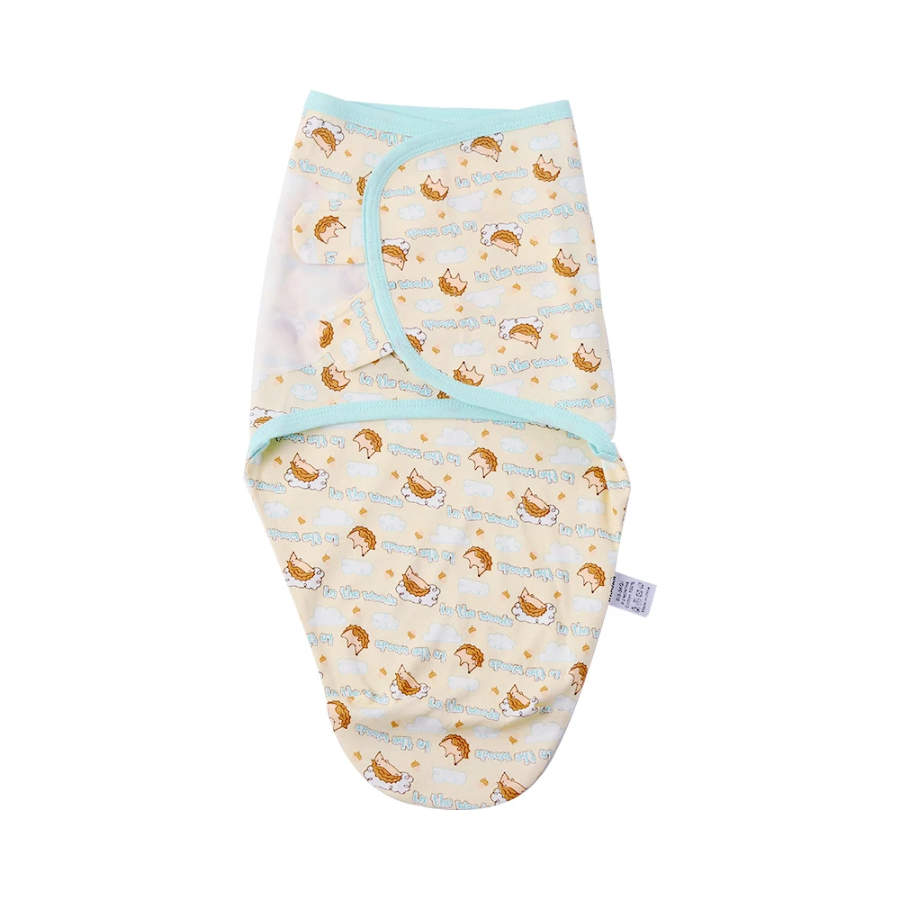 

insular Cotton Baby Swaddle Towel Newborn Anti-convulsive Swaddling Sleeping Bag Cartoon Four Seasons Baby Hugged Sleeping Bag