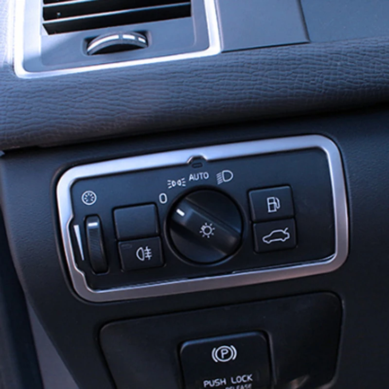 Переключатель фар из нержавеющей стали Обшивка Рамы Для Volvo XC60 S60 V60 S80 V40