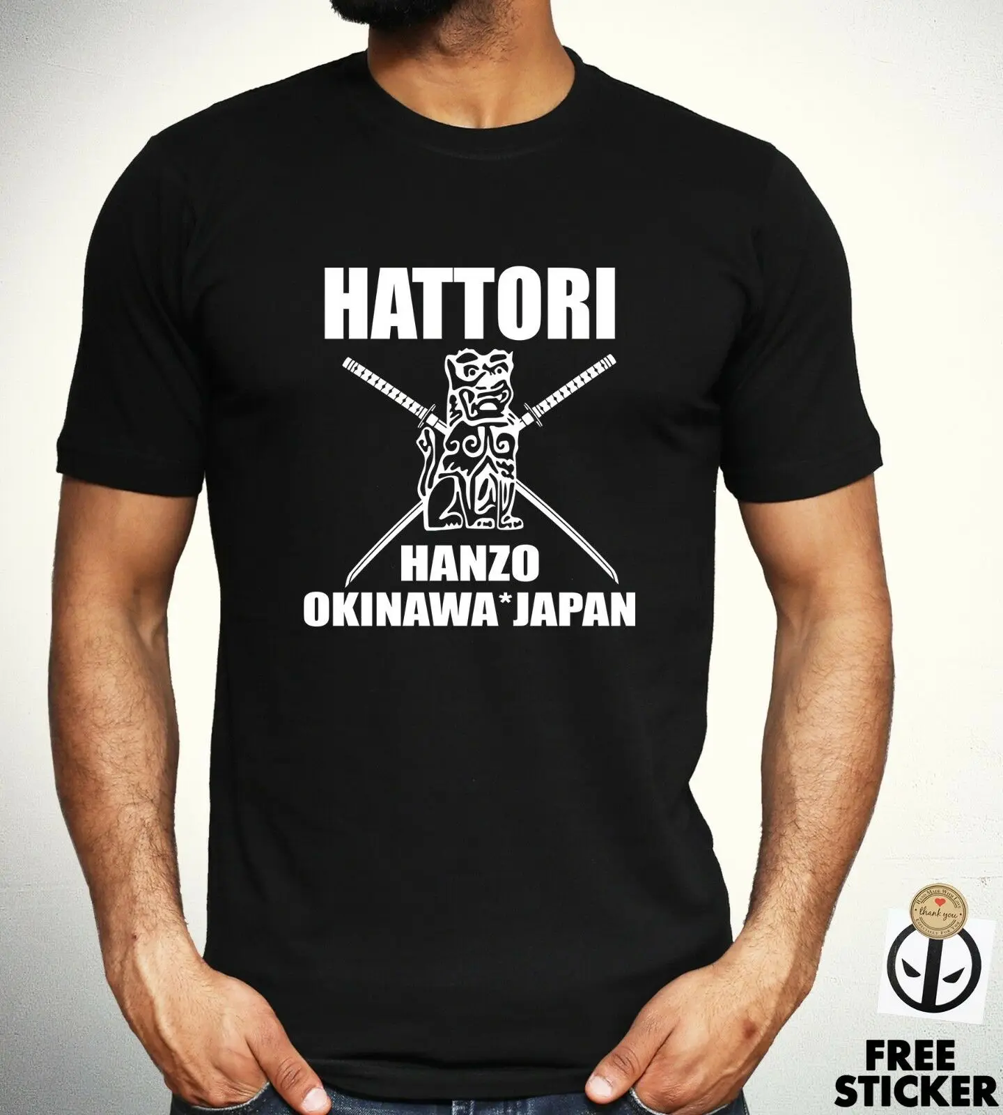 Kill Bill T-shirt homme Hattori Hanzo épée en haut et sushi movie film Samurai