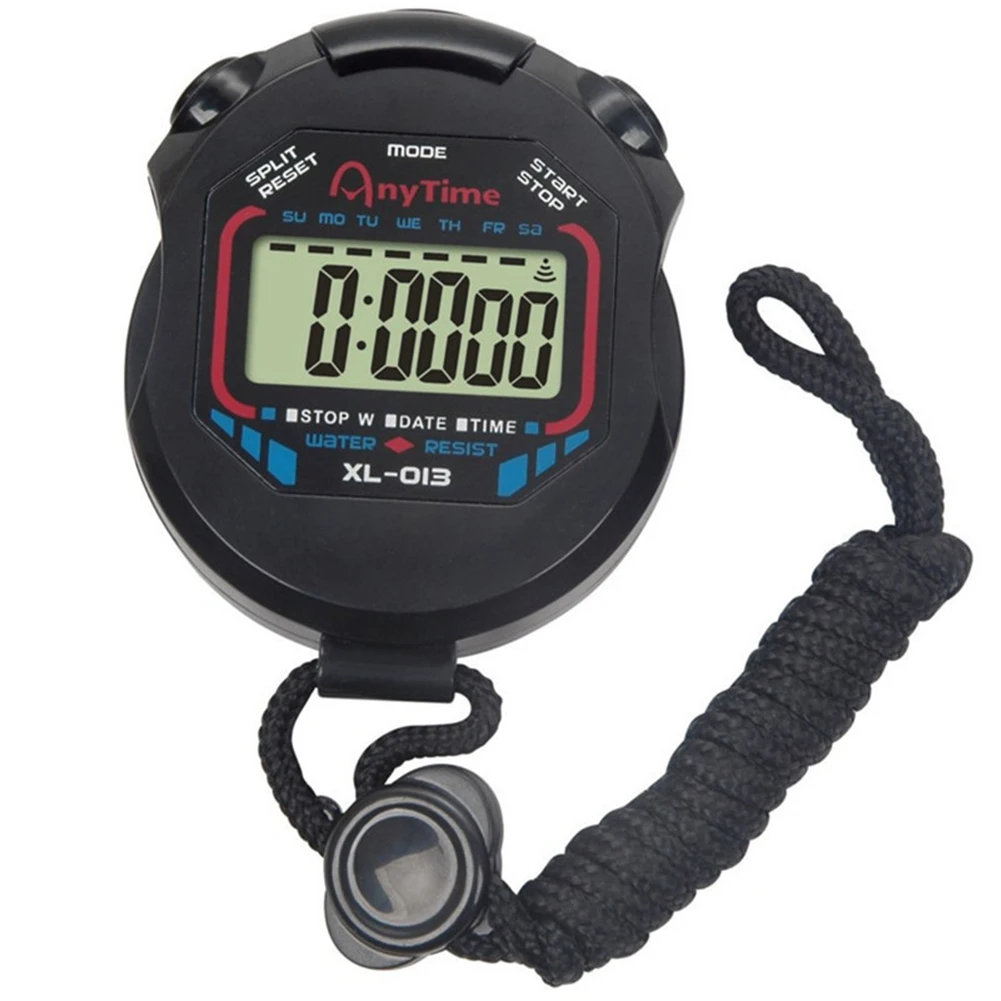 

Mini Handheld Digital Stopwatch Chronograph for Sports Running Training Counter Stopwatch Timer Waterproof Alarm Stop Watch