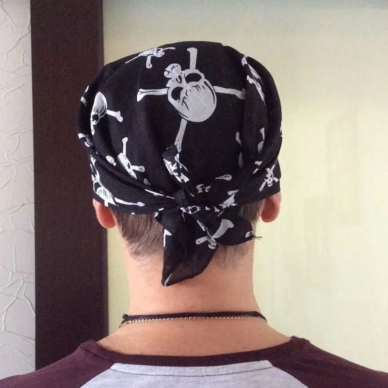 Многофункциональная повязка на голову с принтом черепа Пейсли геометрический