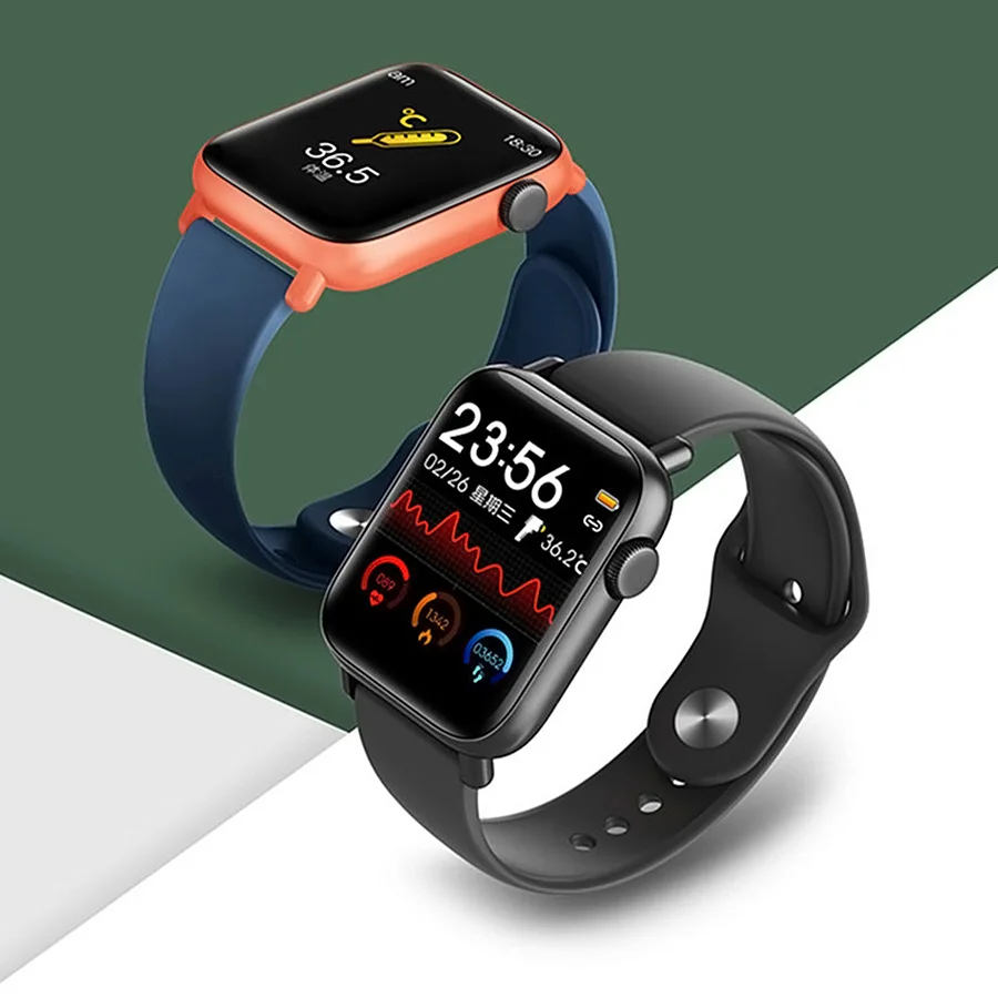 Новый Благородный качественный смарт браслет термометр Пульсоксиметр Шагомер