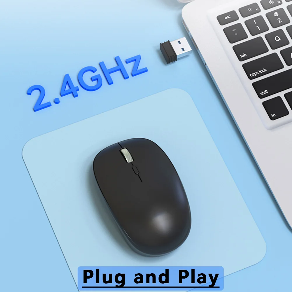 

Silent Wireless Mouse for Laptop 2.4GHz Portable Mini Noiseless Mause Small USB Cordless Computer Mice for PC Desktop Notebook
