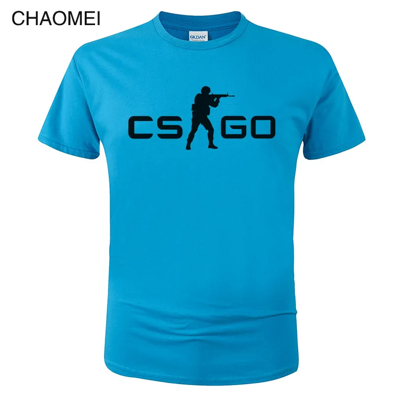 8 Игра CS GO Футболка мужская летняя футболка csgo высокое качество мужские футболки, брендовая одежда хип хоп топы Homme футболка C105 - Цвет: 8