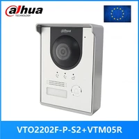dahua vto2202f p s2 poe802 3af and 2 wire ip metal villa doorbell door phonedoorbellip video intercom call to phone app