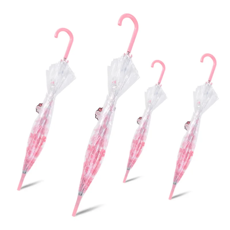 Зонт принцессы Simanfei Розовый с вишней Кроликом прозрачный зонт мужской женский