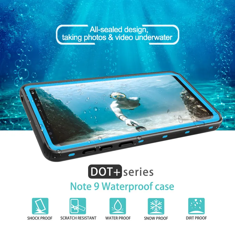 Redpepper Brand Waterproof Case For Samsung Galaxy Note 9 Diving Shockproof All Sealed Design Protective Phone Cover Cases | Мобильные