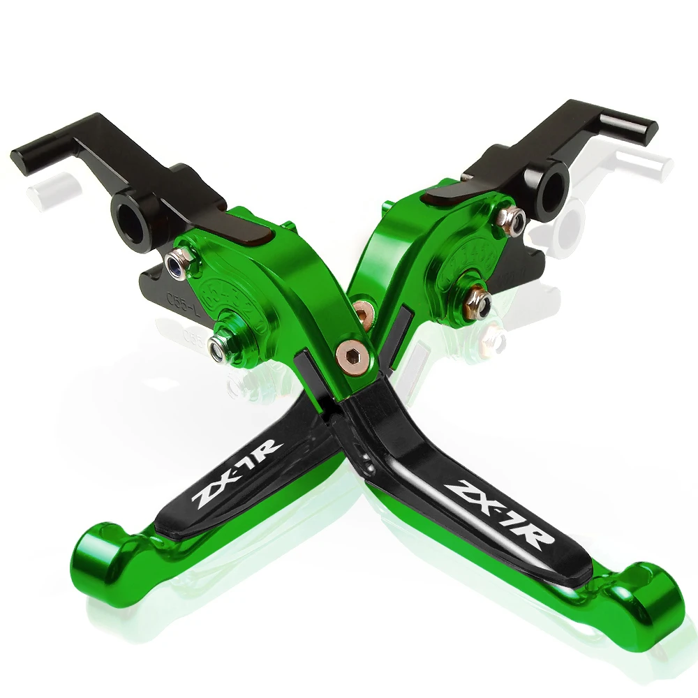 E with logo Мотоцикл с ЧПУ Регулируемые сцепные рычаги Ручка для KAWASAKI ZX7R ZX-7R 1989 1990 1991 1192 1993 1993-2003 ZX7R ZX-7R - Цвет: E with logo