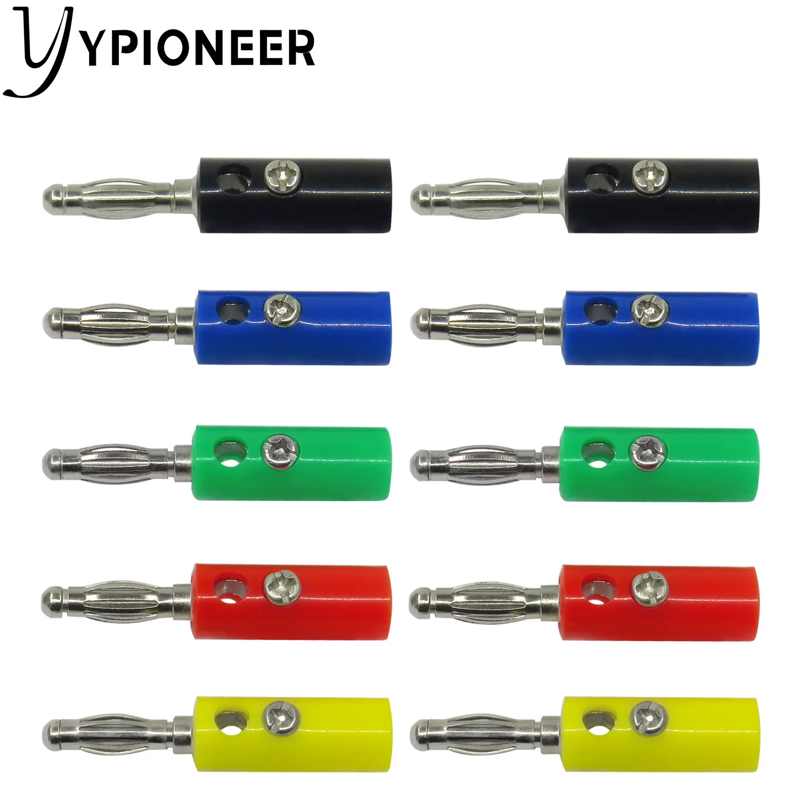 

YPioneer P3003 10 шт. 4 мм банановый штекер переходник винтового типа для электрических испытаний