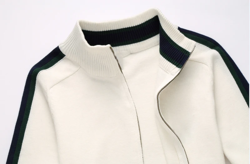 

Big man pony zipper 100% cotton sweater autumn winter jersey jumper hombre pull homme hiver male knitted sweaters