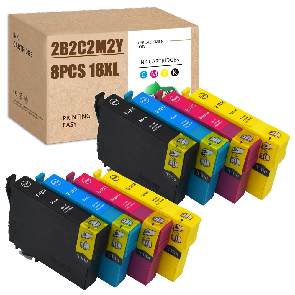 18XL совместимые картриджи для Epson 18 XL XP 322 215 205 225 325 422 405 415 425 315 312|Чернильные