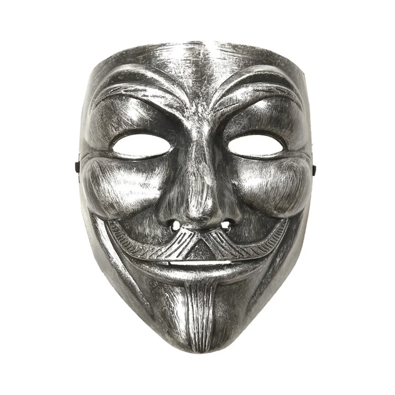 10 шт. V for Vendetta маска многоцветный анонимным фильм Гай Фокс Косплэй костюм на