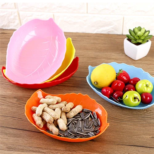 Креативная тарелка для фруктов в форме листьев сухофруктов закуски леденцы