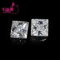 cadermay princess cut moissanite d vvs1 loose fancy synthetic diamond beads for moissanite necklace rings making