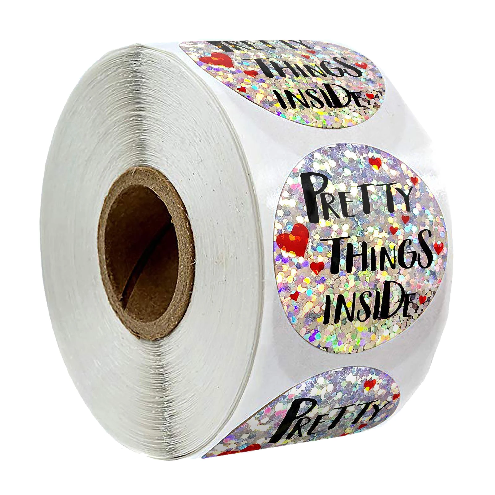 

500pcs Round Paper Stickers Sealing Food Cookies Stickers Labels Permanent Adhesive Labels for Christmas Weddings Party Favors