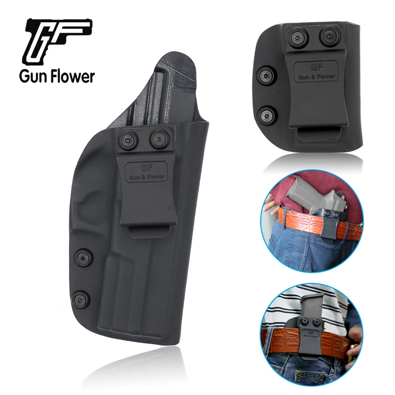 

Gun&Flower Sig P2022 Pistol Concealed Carry Kydex Holster IWB Single Mag Pouches with Belt Clip