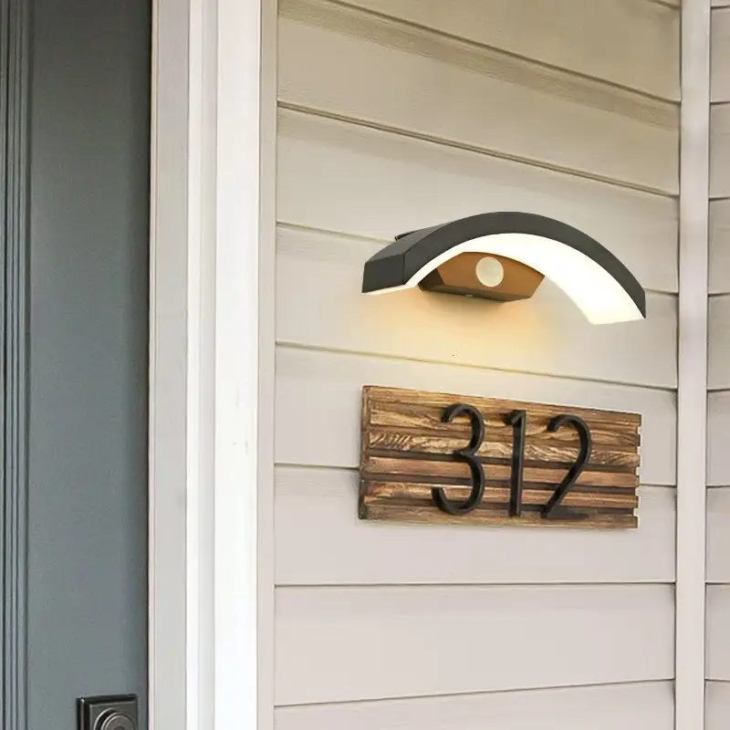 Водонепроницаемый светодиодный настенный светильник для крыльца Уличное бра с