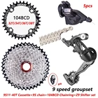 MTB 9 скоростей 11-40T кассета 1X 9 система переключения передач 9 скоростей набор переключателей заднего переключателя 9S11-40T свободное колесо 9 В k7 для M430 M4000