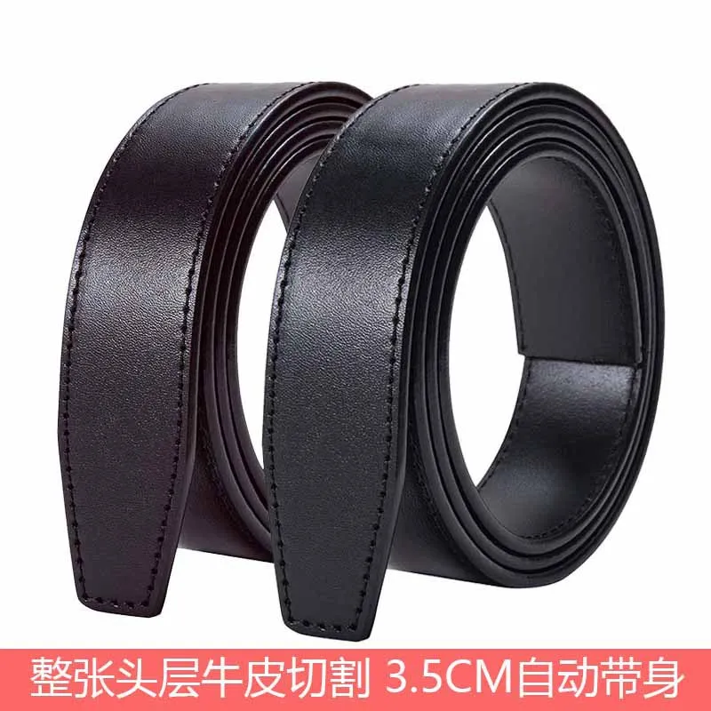 

First Layer Cowhide Automatic Buckle Men Belt Genuine Leather (without Buckle)