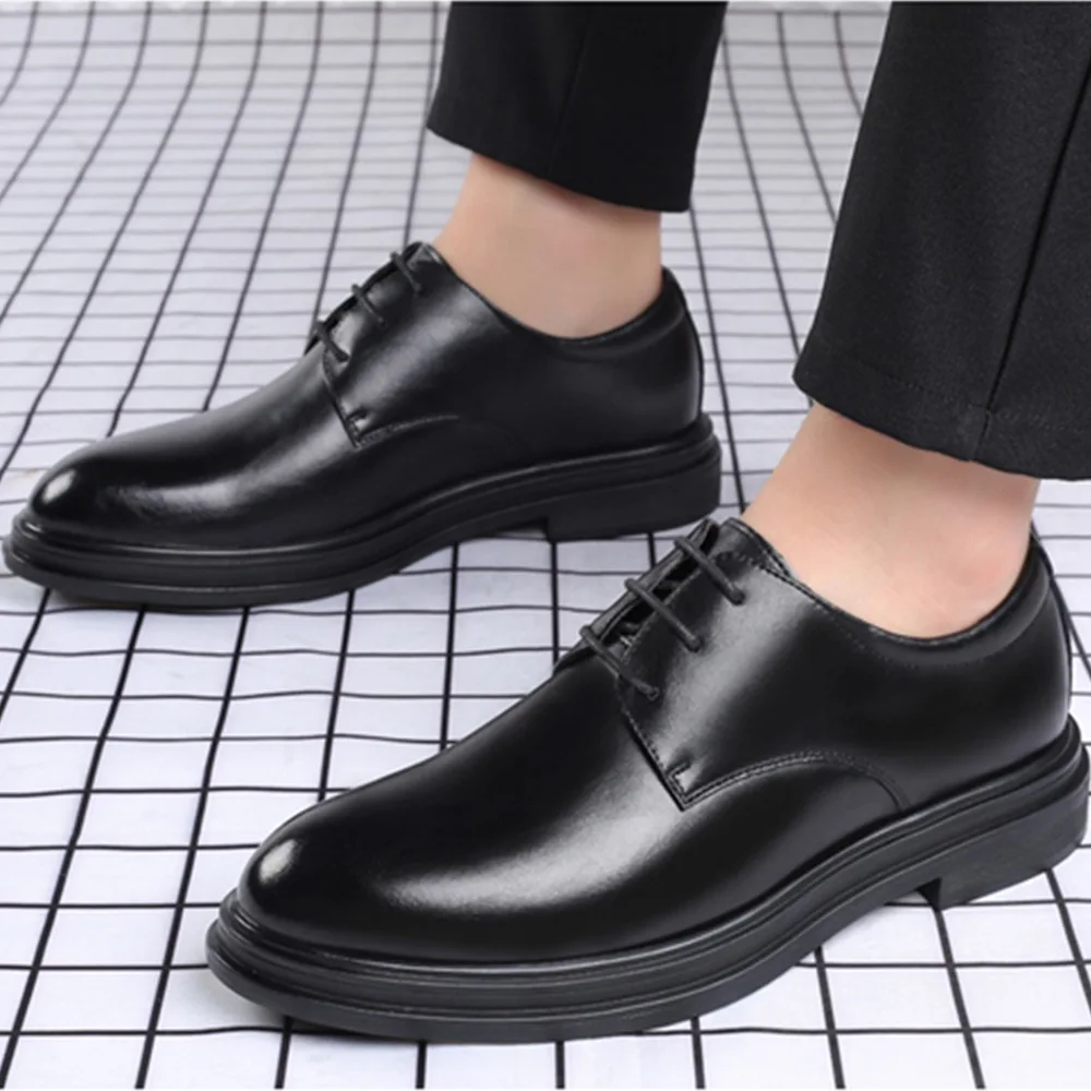 

Men Formal Shoes 2021 Fashion Patent Leather Dress Shoes Men Spring & Autumn Brand Business Office Wedding Footwear Men Shoes