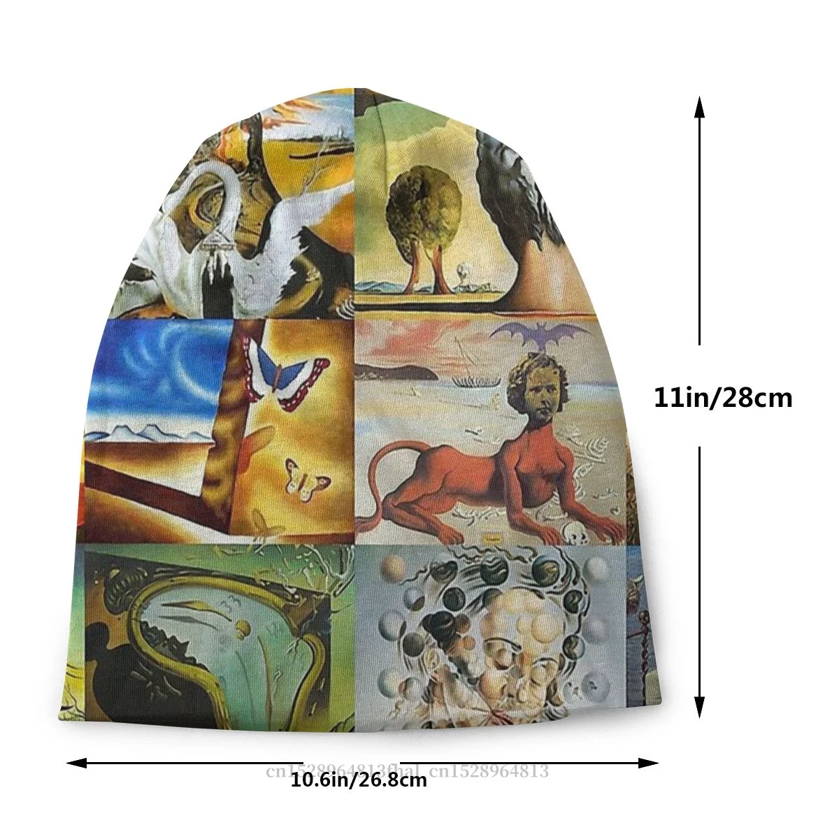 Вязаная шапка с искусство уличная шапочки для Для мужчин женщин &quotСальвадор