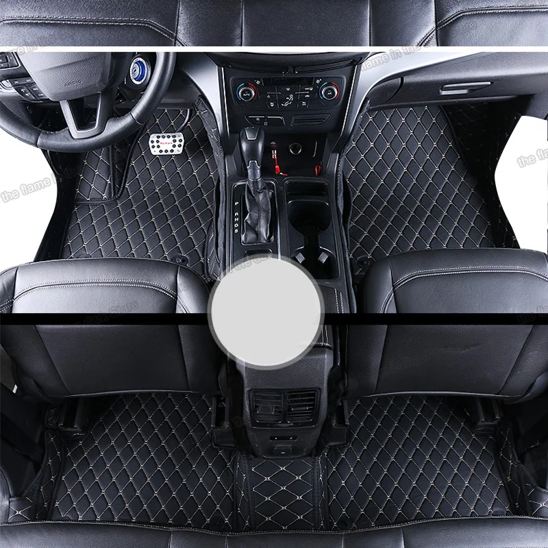 Lsrtw2017 Авто Стайлинг кожаные автомобильные коврики в салон для ford kuga 2013 2018 2017 2016 2015