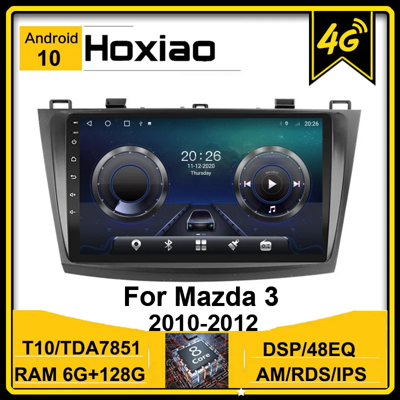 Для Mazda 3 2010 2011 2012 Maxx Axela Android 10 автомобильный DVD GPS Радио стерео 4G 16G 32G WIFI 4 ядра 2 Din AM