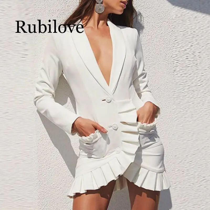 Блейзер платье новые модные дизайнерские куртка для женщин двубортный костюм с