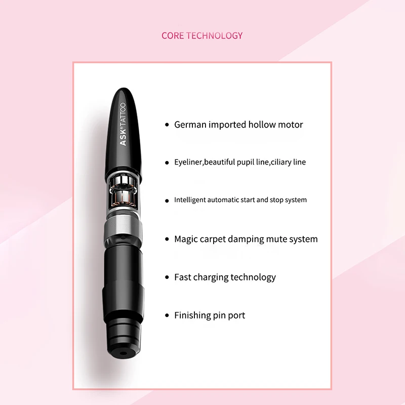 ASK baodai Professional Digital Tattoo Machine kit Permanent Makeup machine Eyebrow Lip Pen Rotary Tattoo Gun Home Or Beauty