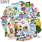 50 шт. на открытом воздухе лыжный тема стикер PVC Водонепроницаемый зимние спортивные лыжные граффити наклейки для ноутбуков лыжного снаряжения автомобильные наклейки