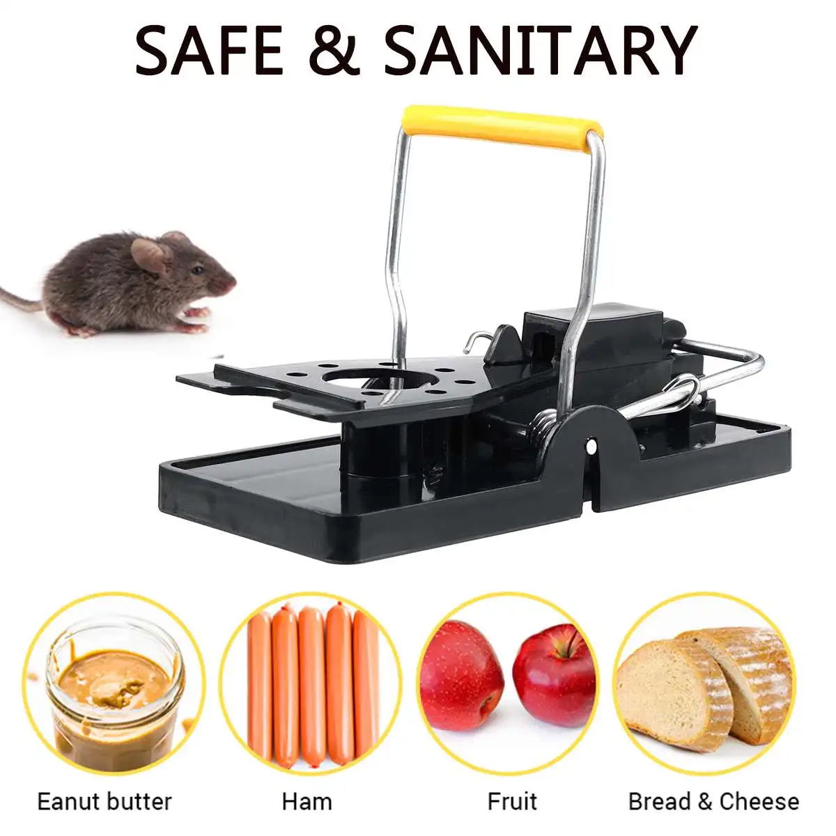 

6/12 шт., многоразовая ловушка для крыс, из АБС-пластика