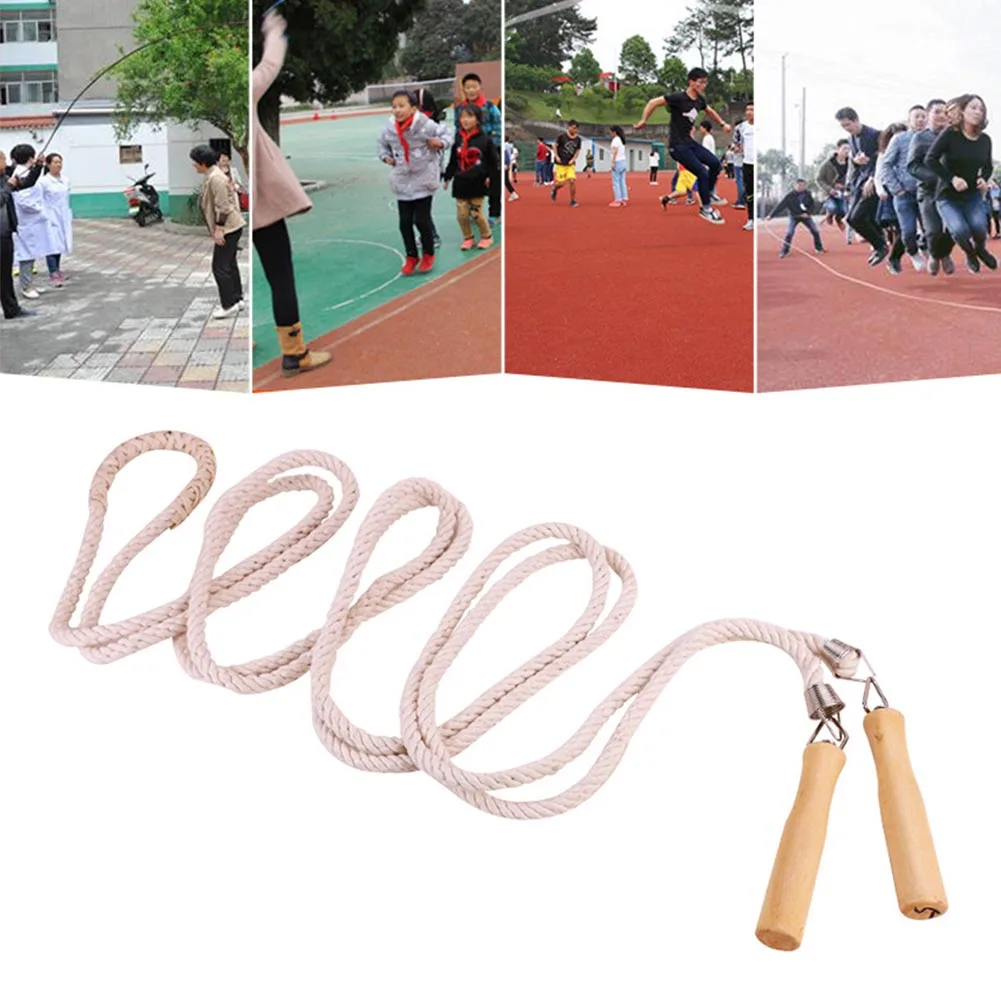 Тренировочная деревянная ручка Скакалка для тренировки забавная домашняя