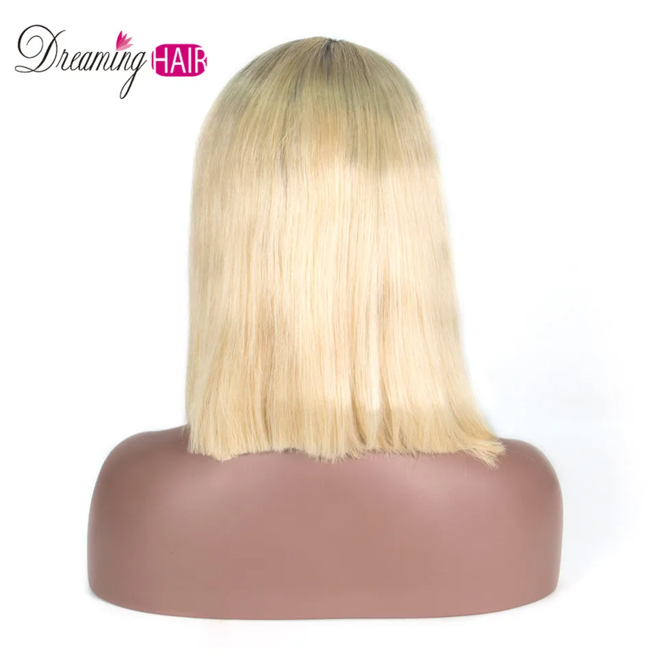 Dreaming Blonde 1b/613 99J 13x6 13x4 короткий парик из человеческих волос с кружевным фронтом, предварительно сорванный с волосами младенца, прямые парики из Омбре