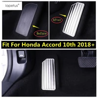 lapetus accessories fit for honda accord 10th 2018 2022 stainless steel left foot pedal rest footrest plate protect cover trim