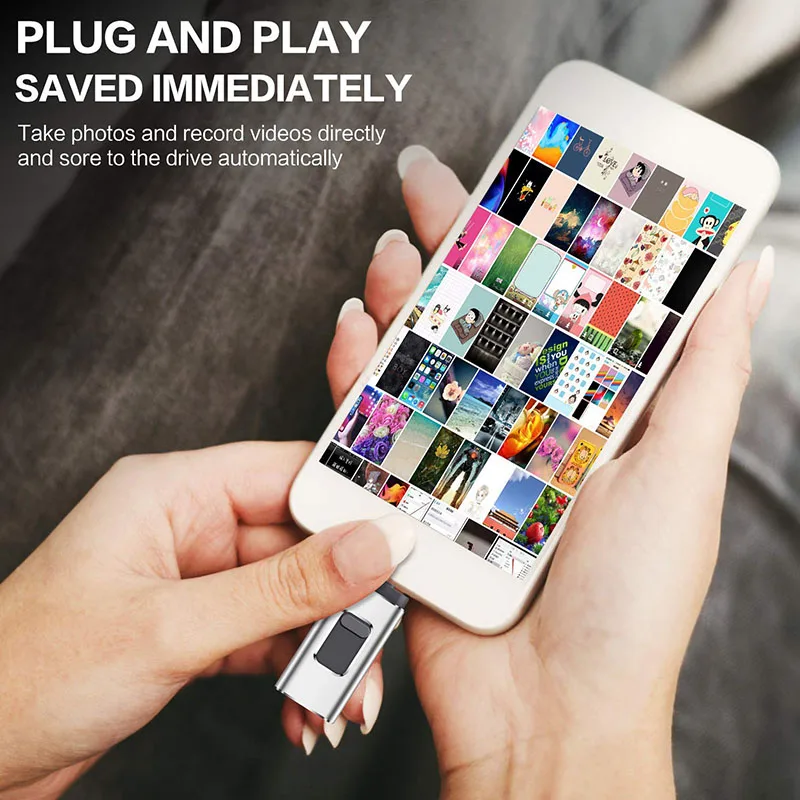 2021 Новый iOS Usb флэш-накопитель для iPhone/iPad /Android телефон 3 0 USB Стик iPhone6 7 8 X XS XR Pendrive 128