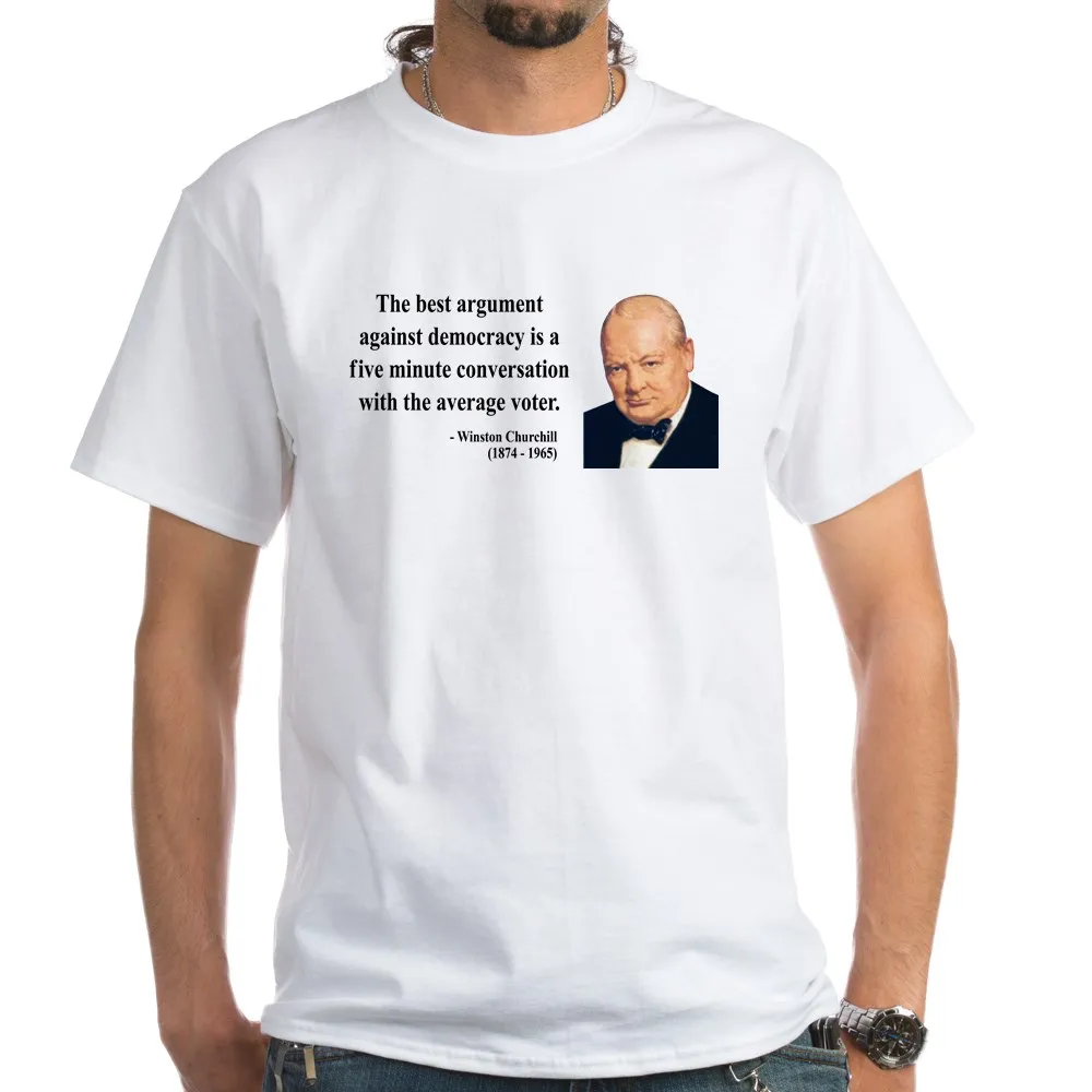 Забавная футболка Winston Черчилль 2 Унисекс|Мужские футболки| |