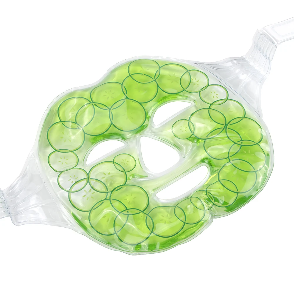 Холодная гелевая маска для лица 1 шт. холодная компрессионная зеленая на все лицо