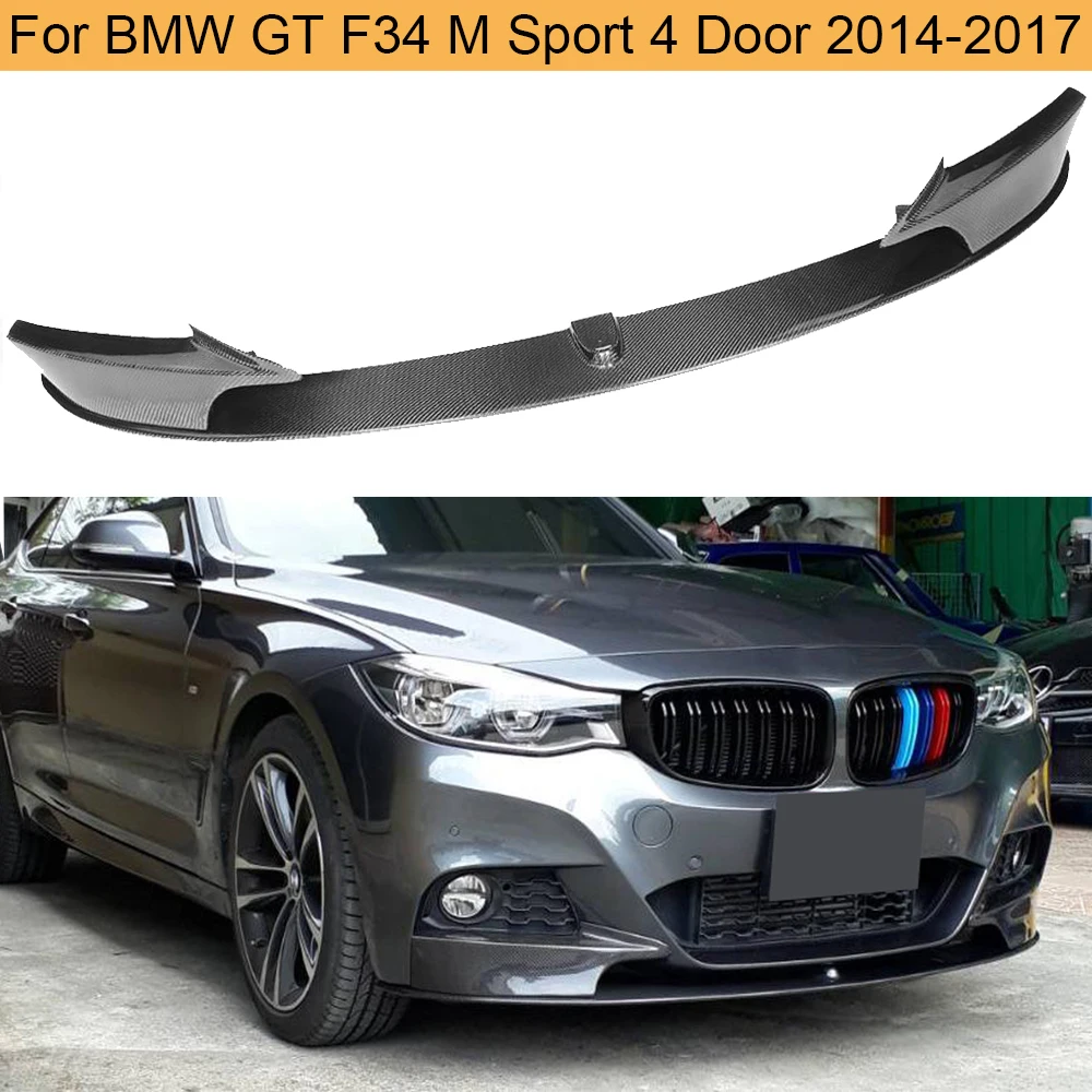 Спойлер для переднего бампера из углеродного волокна BMW 3 Series GT F34 M Sport 4 Door 2014 - 2017