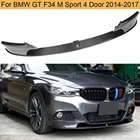 Спойлер для переднего бампера, из углеродного волокна для BMW 3 Series GT F34 M Sport 4 Door 2014 - 2017 340i GT xDrive