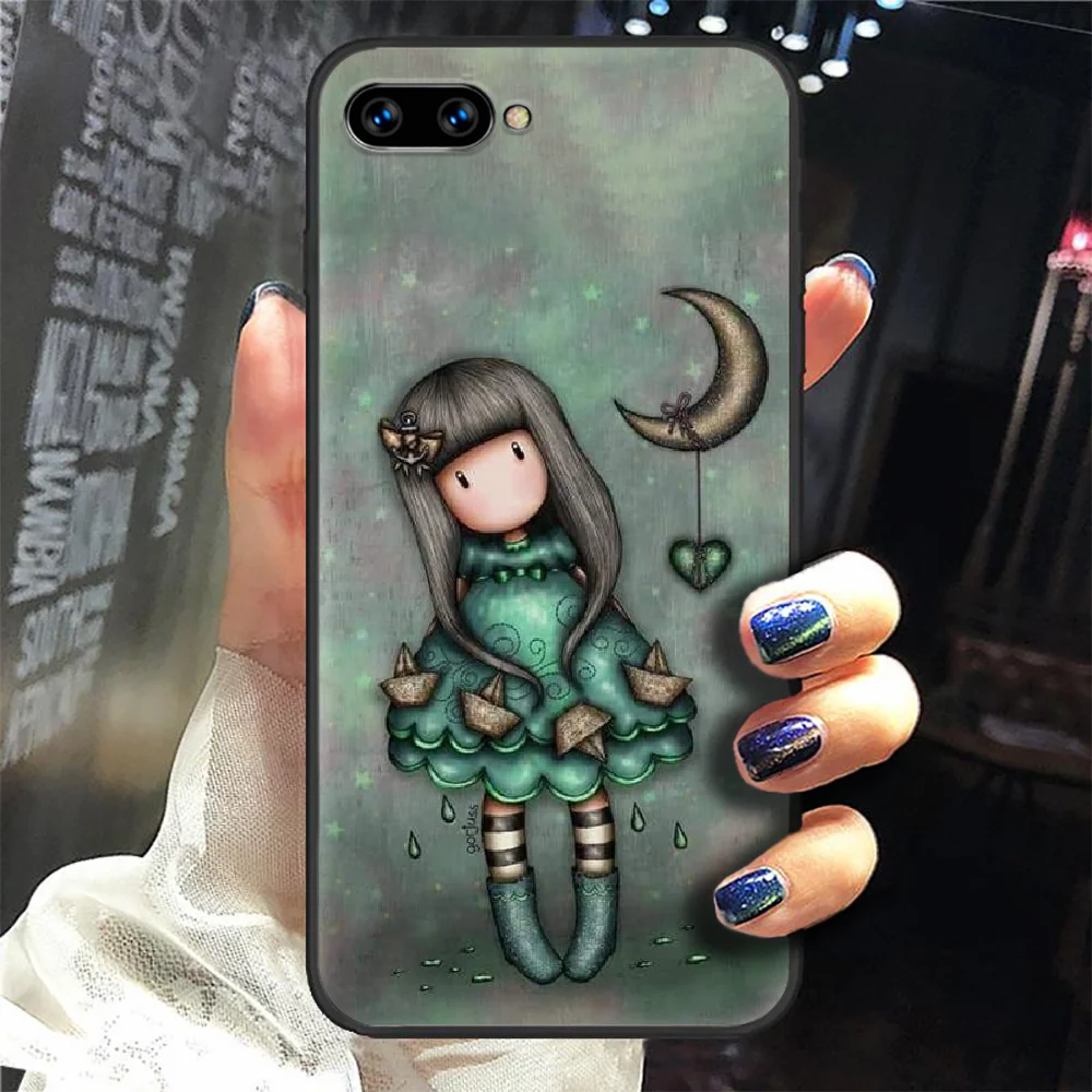 

Santoro Gorjuss Phone Case Cover Hull For HUAWEI Honor 8 8c 8a 8x 9 9a 9x V10 MATE 10 20 I Lite Pro black Shell Trend Waterproof