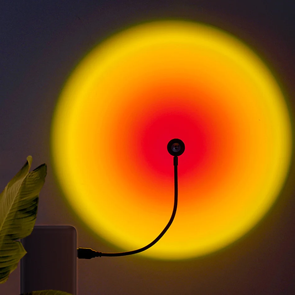 

USB Sunset Lamp Sunset Projector Mood Light Living Room Bedroom Night Light Room Decor Bar Atmosphere Photography Background