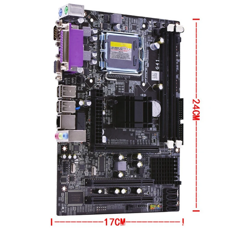 

G41 Motherboard Supports LGA771 CPU DDR3 Memory Module Four-Core Four-Thread Set Display for PC