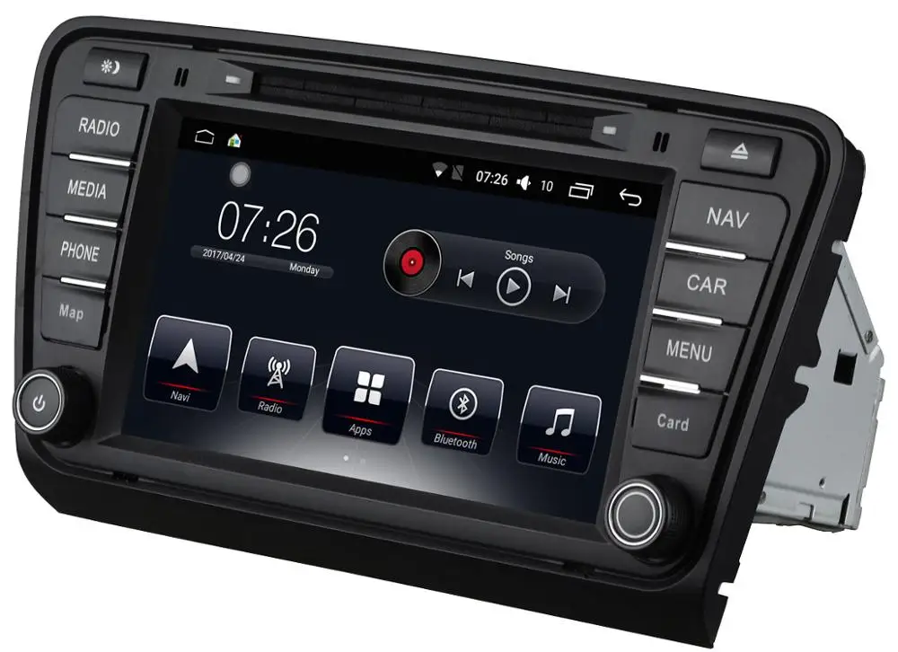 Автомобильный dvd плеер NaweiGe 8 дюймов T30 Android Восьмиядерный процессор 1 дюйма 2 + 32 ГБ