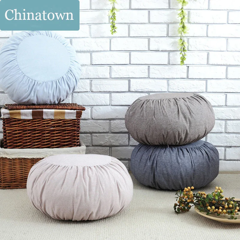 

Japan&Korean cotton&linen Pumpkin Cushion pillow futon removable&Washable sofa cushions tatami meditation Cushion Yoga cushion