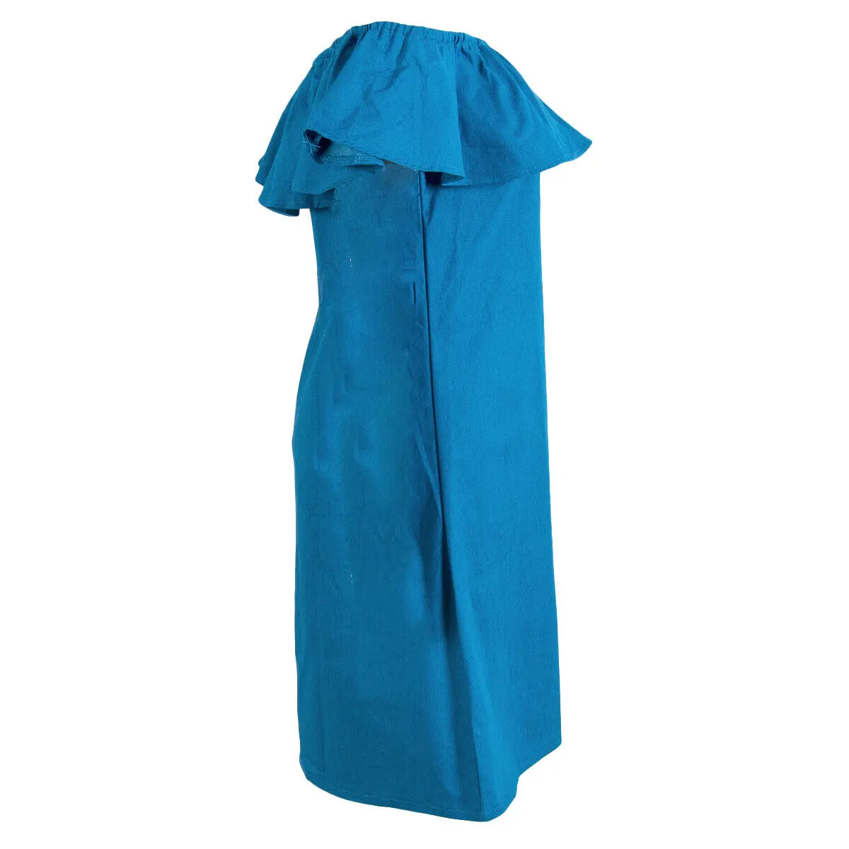 2018 Брендовое Новое модное женское платье летнее с открытыми плечами синее