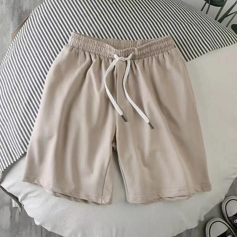 

Solid Summer Fashion Casual Men's Sports Shorts Street Wear Fashion Men's Pants Polyester Drawstring Shorts Male