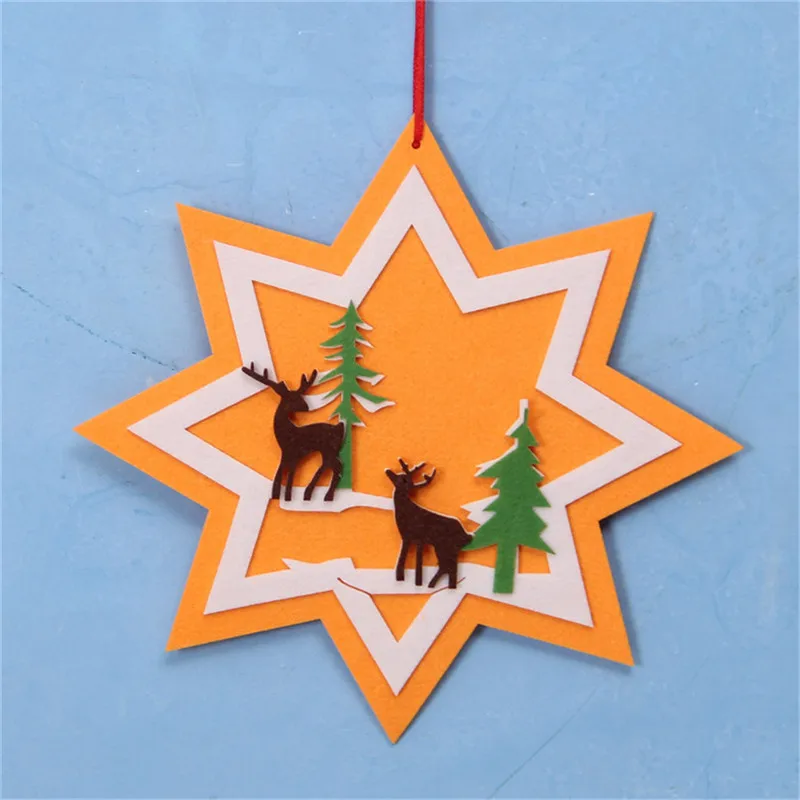 New Christmas Hanging Ornament Felt Decor With Rope For Xmas Tree Cloth Craft DIY Pendant | Дом и сад