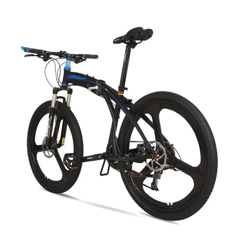 Складной велосипед 27 скоростей передний и задний дисковые тормоза 26 дюймов