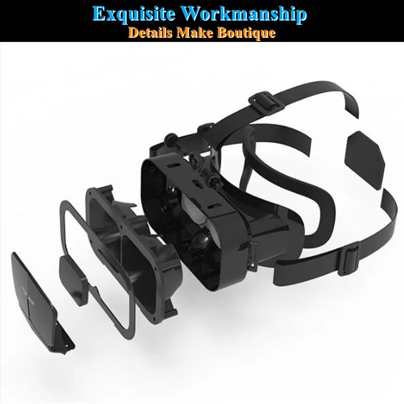 Original G10 IMAX Giant Screen VR Glasses 3D Virtual Reality Box Google Cardboard Helmet for 4.7-7" Smartphone,Matching Joystick images - 6